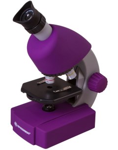 Микроскоп Брессер Junior 40x 640x фиолетовый Bresser