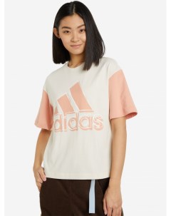 Футболка женская Big Logo Бежевый Adidas