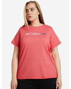 Футболка женская Sun Trek SS Graphic Tee Plus Size Красный Columbia