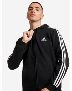 Толстовка мужская Essentials Fleece 3 Stripes Черный Adidas