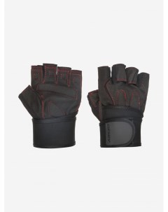 Перчатки атлетические Fitness Gloves With Wrist Strap Черный Demix
