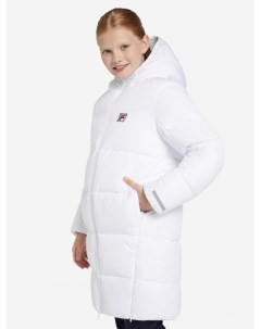 Пальто утепленное для девочек Белый Fila