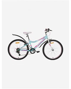 Комплект велосипед для девочек Leeloo 24 1 0 24 2022 с аксессуарами Голубой Stern