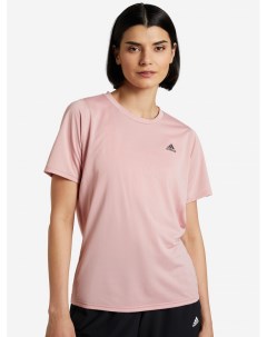 Футболка женская Run Icons 3Bar Розовый Adidas