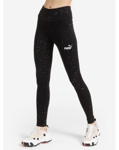 Легинсы женские Power High Waist 7 8 AOP Stardust Черный Puma