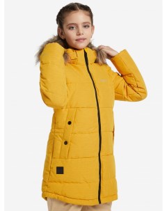 Пальто утепленное для девочек Kemah Желтый Icepeak