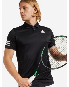 Поло мужское Club 3 Stripe Tennis Черный Adidas