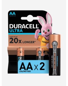 Батарейки щелочные Ultra АА 2 шт Черный Duracell