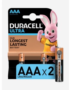 Батарейки щелочные Ultra ААА 2 шт Черный Duracell