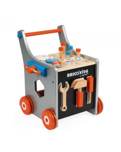 Каталка игрушка Тележка Brico Kids 25 аксессуаров Janod