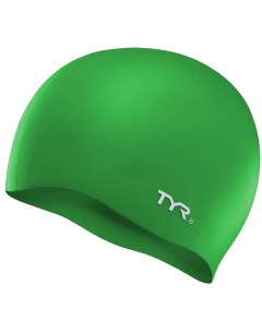 Шапочка для плавания Wrinkle Free Silicone Cap LCS 310 зеленый Tyr
