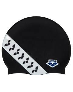 Шапочка для плавания Team Stripe Cap 001463111 черно белый Arena