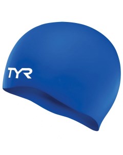 Шапочка для плавания подростковая Wrinkle Free Junior Silicone Cap LCSJR 428 синий Tyr
