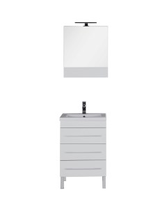 Комплект мебели для ванной Верона 58 230310 Белый Aquanet