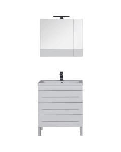 Комплект мебели для ванной Верона 75 231040 Белый Aquanet