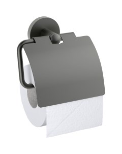 Держатель туалетной бумаги Saona 13042 18 с крышкой Черное золото Timo