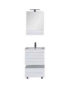Комплект мебели для ванной Нота 58 230291 подвесной Белый Aquanet