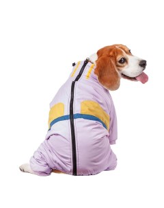 Комбинезон на молнии для собак 2XL фиолетовый девочка Petmax