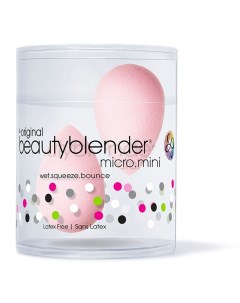Набор 2 спонжа micro mini bubble нежно розовый Спонжи Beautyblender