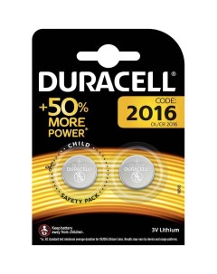 Батарейки DL2016 CR2016 2шт Duracell