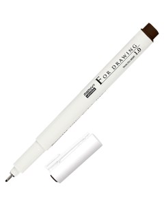 Линер ручка для черчения и рисования DARK BROWN 1 0 мм Marvy