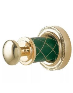 Крючок Murano золото с зеленым Boheme