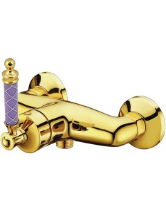 Смеситель для душа Vogue золото с фиолетовым Boheme