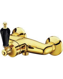 Смеситель для душа Vogue золото с черным кристаллом Swarovski Boheme
