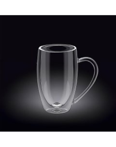 Кружка 300мл d=75мм h=120мм с двойными стенками термостекло | 888740 Wilmax