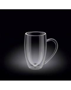 Кружка 250мл d=65мм h=105мм с двойными стенками термостекло | 888739 Wilmax