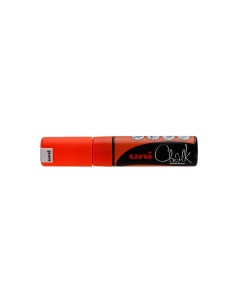 Маркер Оранжевый неон для стеклянных поверхностей Chalk PWE 8K Uni