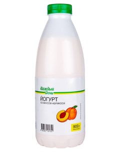 Йогурт питьевой абрикосовый 1 5 900 г Каждый день