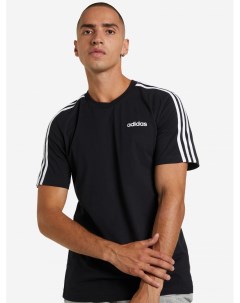 Футболка мужская Essentials 3 Stripes T Shirt Черный Adidas