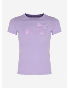Футболка для девочек Ess Nova Shine Logo Фиолетовый Puma