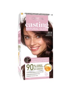 Крем краска для волос CASTING NATURAL GLOSS Ухаживающая тон 323 Горький шоколад L'oreal