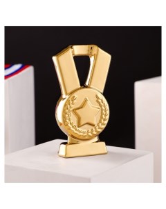 Кубок Медаль булат золотистый керамика 14 см Керамика ручной работы
