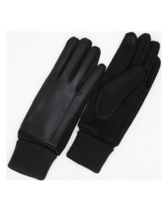 Перчатки женские безразмерные с утепленной манжетой цвет чёрный Nnb