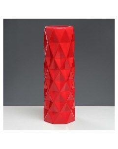 Ваза напольная Поли красная глазурь 41 см керамика Керамика ручной работы