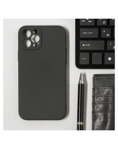 Чехол Luazon для телефона Iphone 12 Pro Soft touch силикон черный Luazon home
