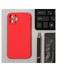 Чехол Luazon для телефона Iphone 12 Pro Soft touch силикон красный Luazon home