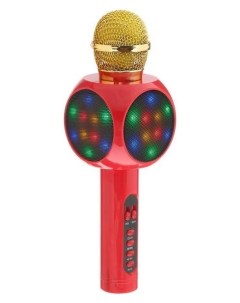 Колонка микрофон для караоке Ws 1816ch 2х3 Вт 2600 мач подсветка красный Nnb