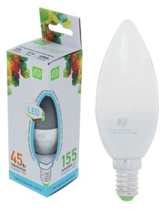 Лампа светодиодная Led свеча standard е14 5 Вт 230 В 4000 К 450 Лм Asd