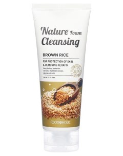 Пенка для умывания увлажняющая с экстрактом коричневого риса Nature Foam Cleansing Brown Rice Foodaholic