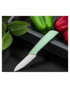 Нож кухонный керамический Симпл лезвие 8 см ручка Soft Touch Nnb