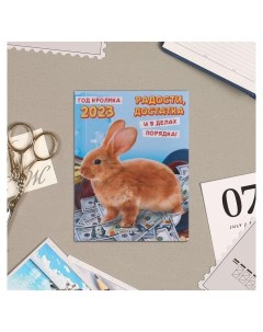 Календарь на магните Радости достатка 2023 год кролик Лис
