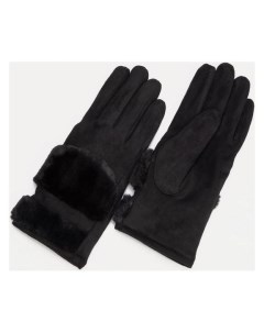 Перчатки женские безразмерные с утеплителем цвет чёрный Nnb