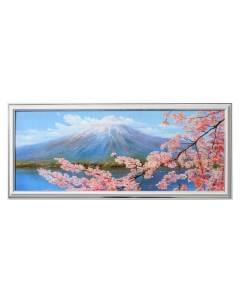 Картина Гора и сакура 23х53 см Nnb