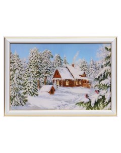 Картина Зимний домик 20х30 23 5х33 5 см Nnb