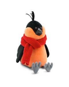 Мягкая игрушка Life Снегирь Боб Красный шарф 20 см Orange toys