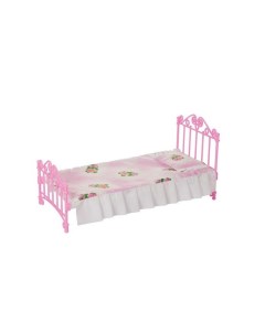 Кроватка для куклы с постельным бельем Огонек